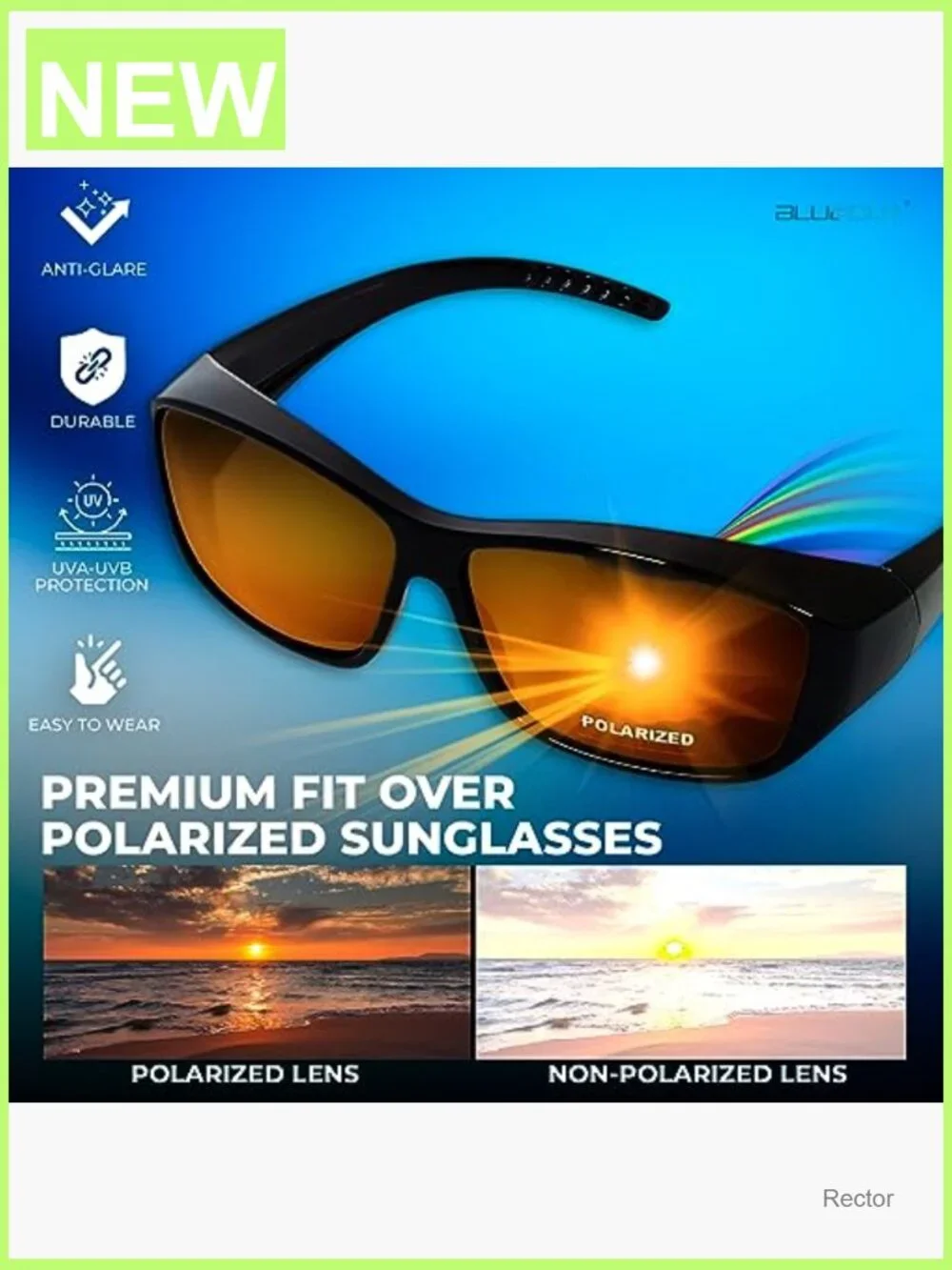 Fit Over Polarized Sunglasses for Men